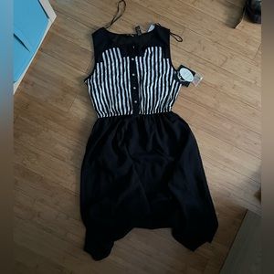 Blank n white cookie dress